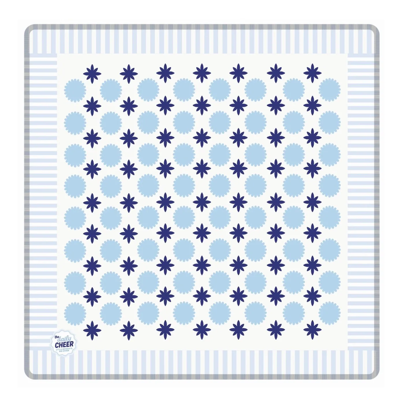The Blue Hues Mahjong Mat
