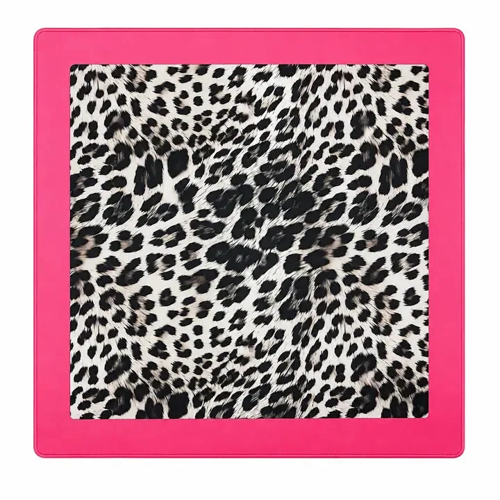 Palm Beach Pink Leopard 33" Mahjong Mat