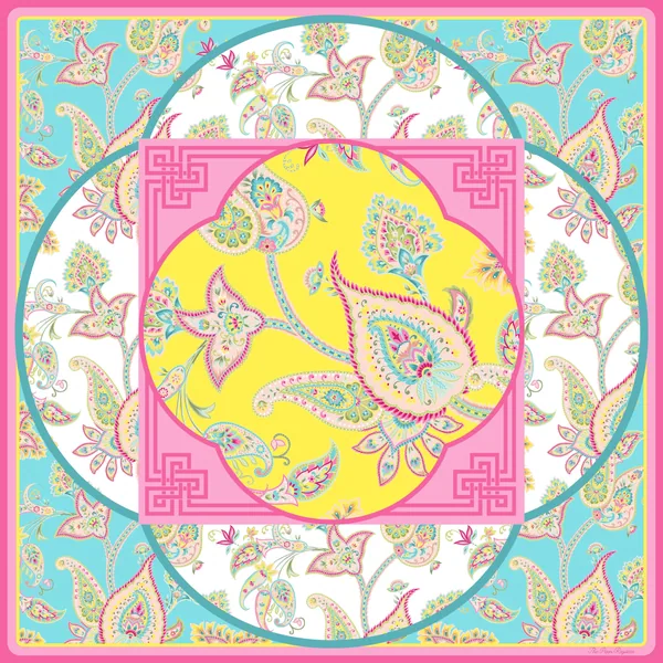Paisley Jubilee Premium Mahjong Mat – 33"