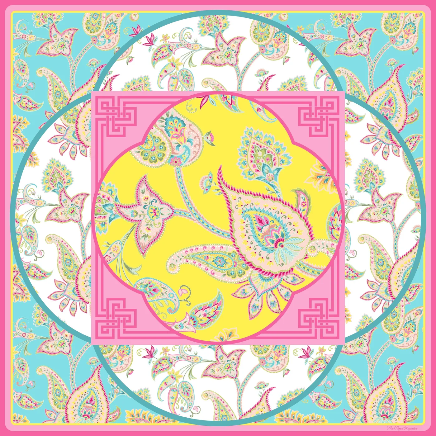 Paisley Jubilee Premium Mahjong Mat – 33"
