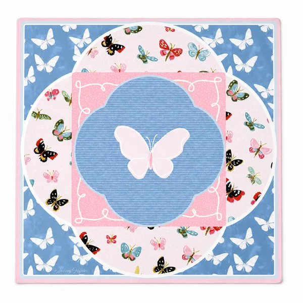 Butterfly Belle Premium Mahjong Mat – 33"