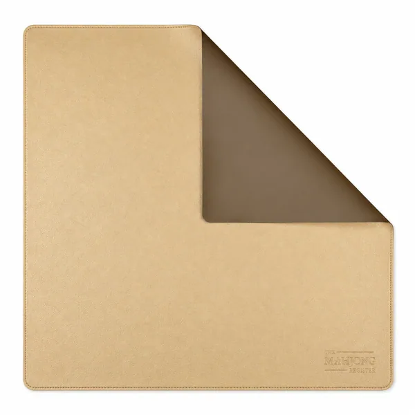 Gold Leatherette Mahjong Mat – 33"