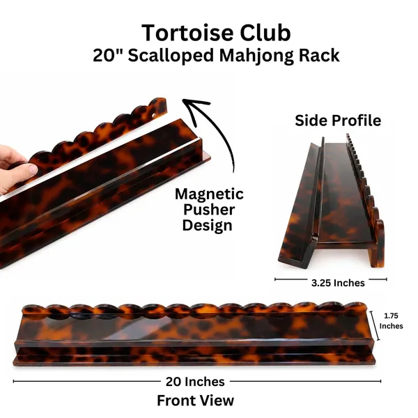 Signature Collection Acrylic Mahjong Racks – Tortoise Club