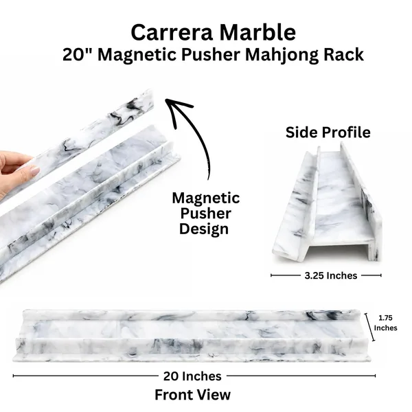 Signature Collection Acrylic Mahjong Racks – Carrera Marble