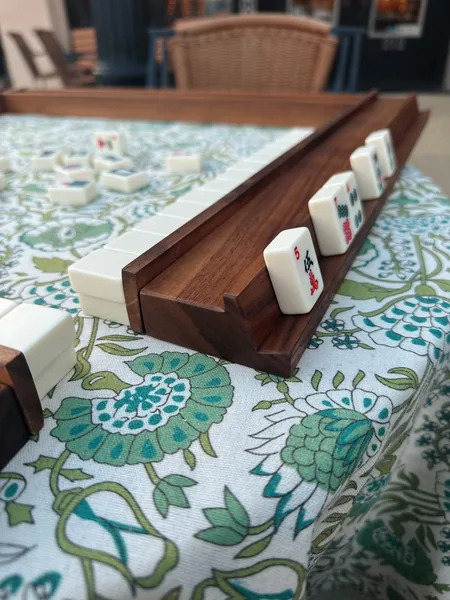 Walnut Mahjong Racks