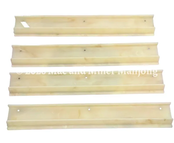 Heirloom Ivory Classic Straight Mahjong Racks + Velvet Rack Bag