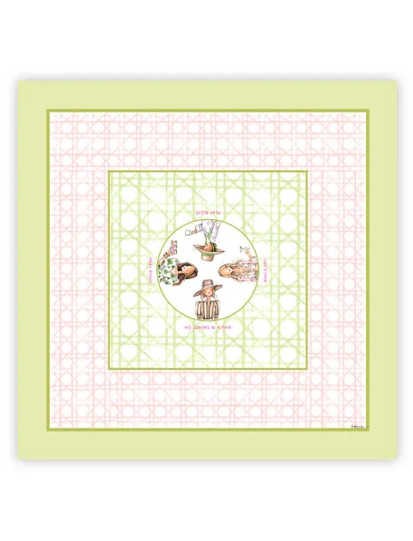Pink & Green Mahjong Mat
