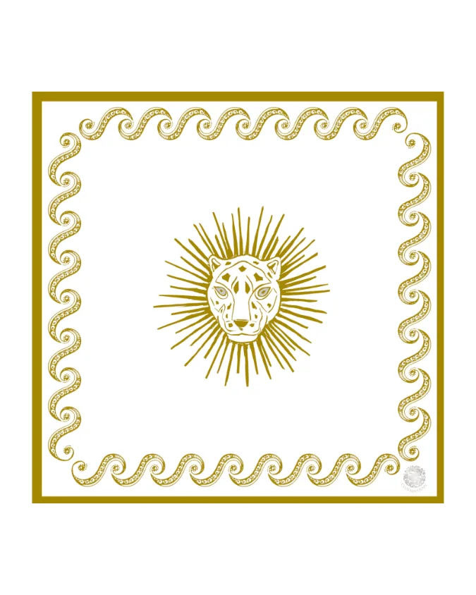 Sirens Sun Goddess Leatherette Travel Mat September Estimated Availability ©2023 Club Mah Jenn