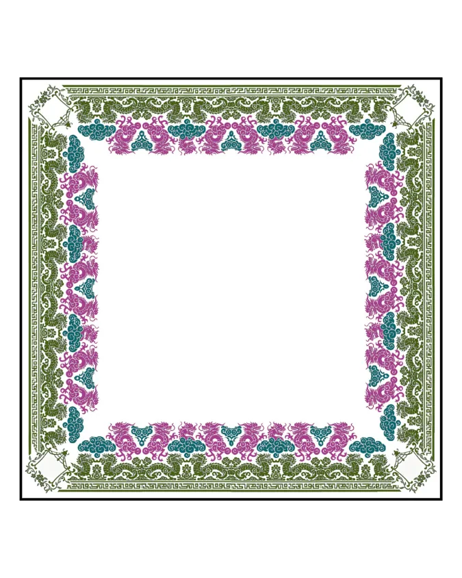 Winds & Dragons Jewel Tone Trail Leatherette Mat September Estimated Availability ©2023 Club Mah Jenn