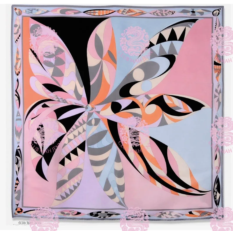 FLAWED / RETURNED Miss Poochie Coral & Sky Leatherette Mat FINAL SALE SOLD AS IS NO RETURNS