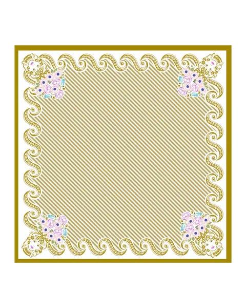 Miss Sirena - Gilt Leatherette Mat September Estimated Availability ©2023 Club Mah Jenn