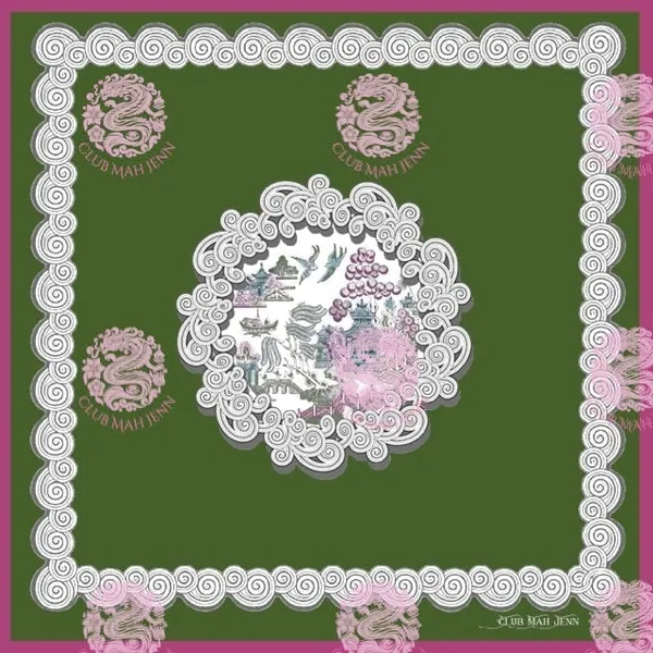 D'or Chinoise Leatherette Mat - Jade September Estimated Ship Date ©2023 Club Mah Jenn