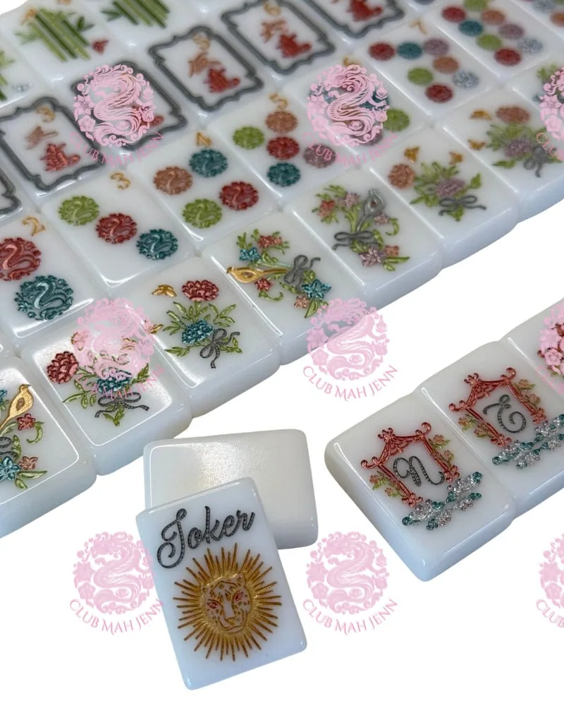 Pearl Royale CLASSIC Mah Jong Set - Miss O'Nie PRE-ORDER 3rd Fulfillment EARLIEST ESTIMATED DELIVERY December 2026 ©2023 Club Mah Jenn