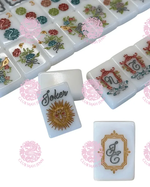 CUSTOM Pearl Royale Classic Edtion Mah Jong Tiles - Miss O’nie - PRE-ORDER 6 MONTH ESTIMATED MINIMUM PRODUCTION TIME