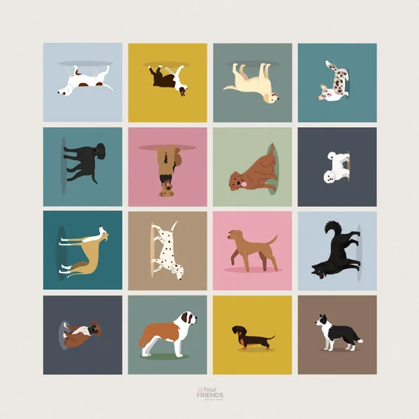 Dog Patch Mahjong Mat