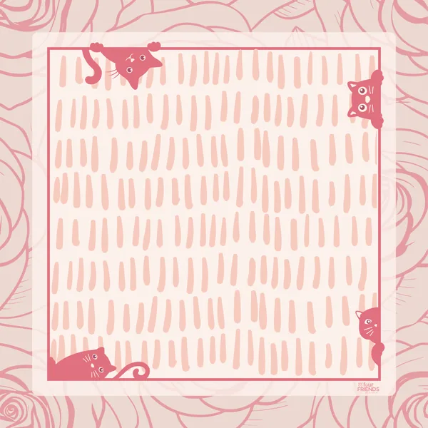 Cat Scratch Mahjong Mat