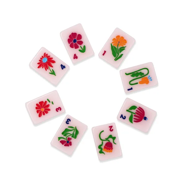 Cat Lady Rose Mahjong Tile Set