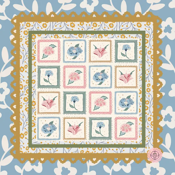 Cozy Quilt Mahjong Mat 33" x 33" (Ship Rolled Up)