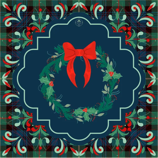 Christmas Cheer Mahjong Mat 33" x 33" (Ship Rolled Up)
