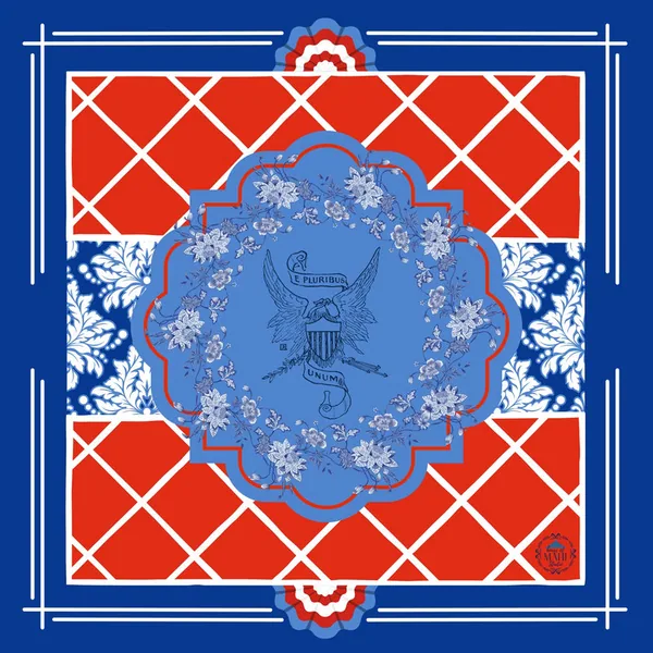 One Nation Mahjong Mat 33" x 33" (Ship Rolled up)
