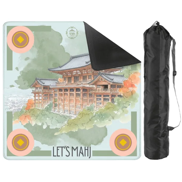 Serenity Let's Mahj Travel Mahjong Mat 20.9"x20.9" (Ship Rolled up)