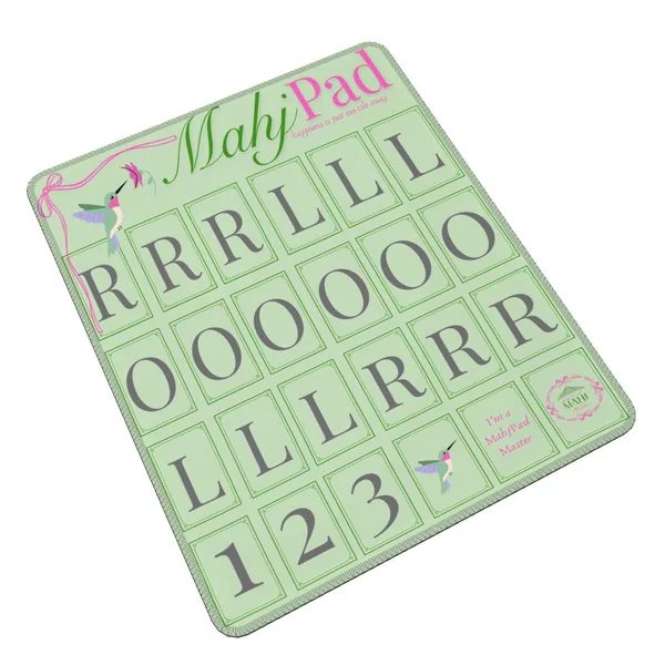 "Classic" Hummingbird MahjPad Practice Mahjong Mat
