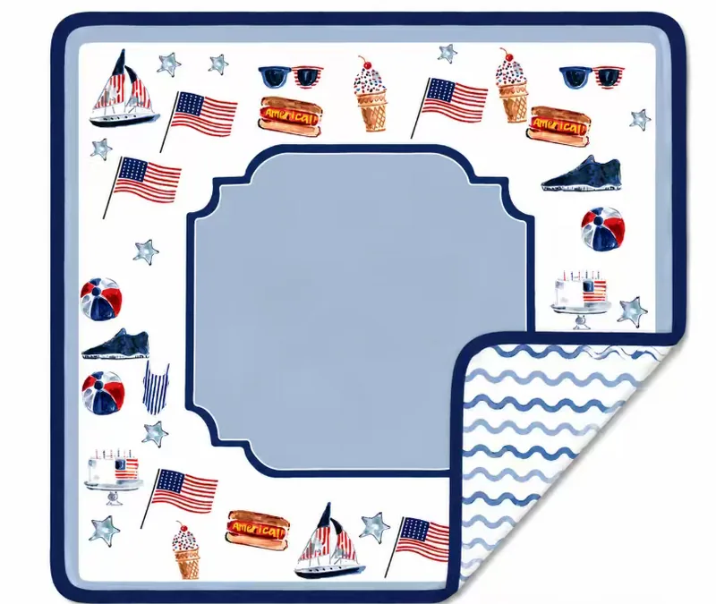 Summer Fun Double-Sided Mahjong Mat (Preorder)