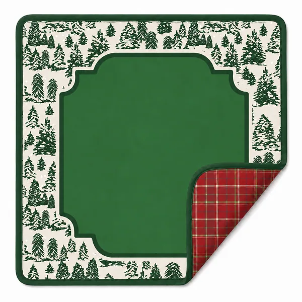 Winter Forest Double-Sided Mahjong Mat
