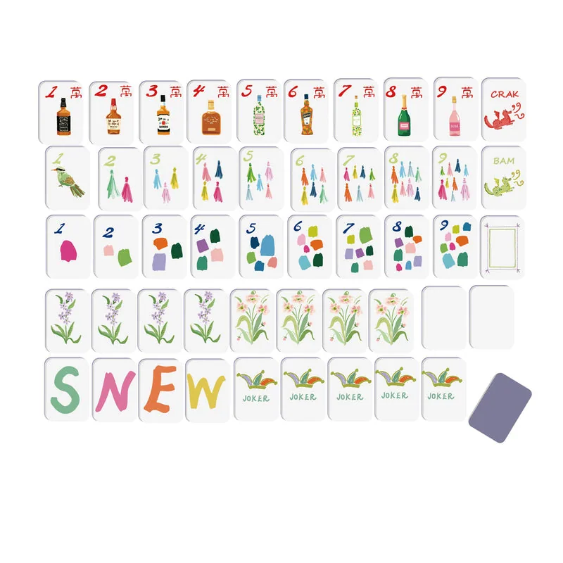 Cocktails Mahjong Tiles (Preorder)