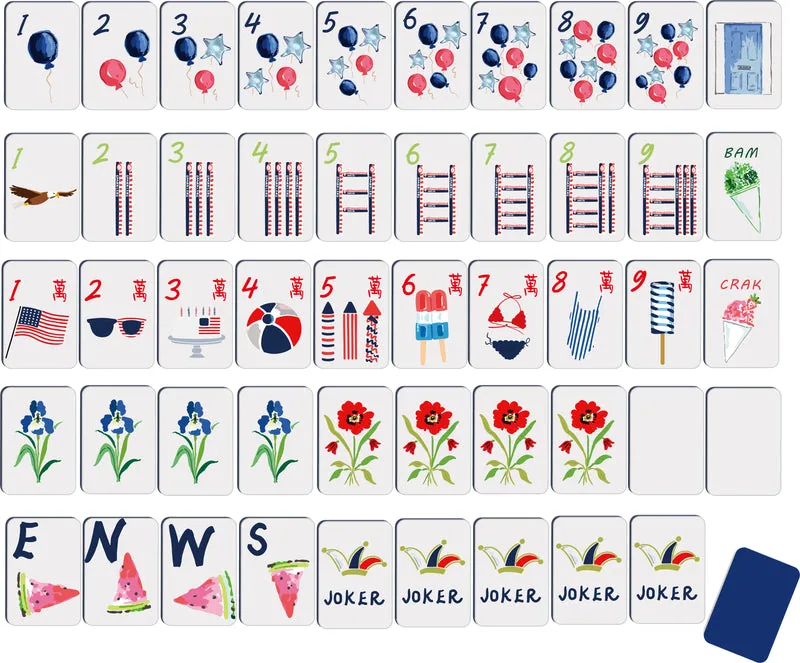 Summer Fun Mahjong Tiles (Preorder)