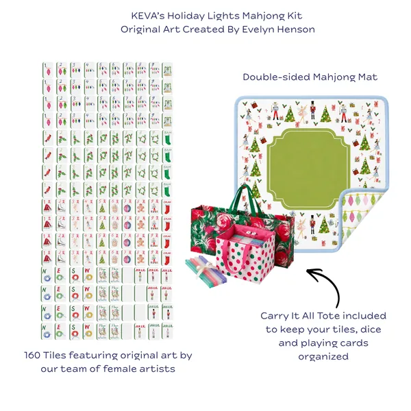 Holiday Lights Mahjong Kit