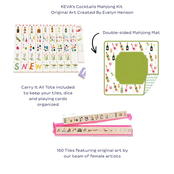 Cocktails Mahjong Kit