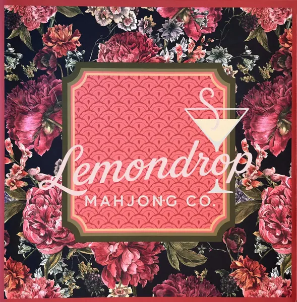 Garnet Blooms Mahjong Mat