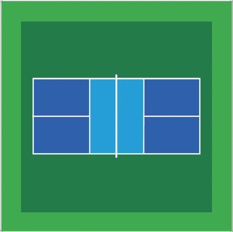 The Pickleball Court Mat & Clear Storage Tube - Neoprene (Ships August)