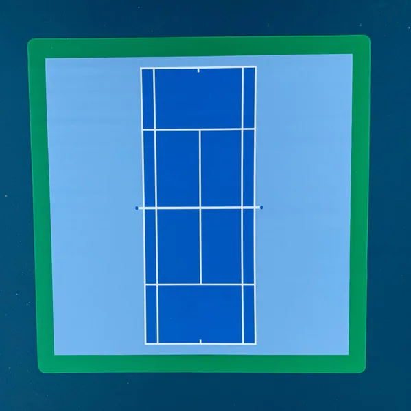 Queen of The Court Mat & Clear Storage Tube - Neoprene (ships August)