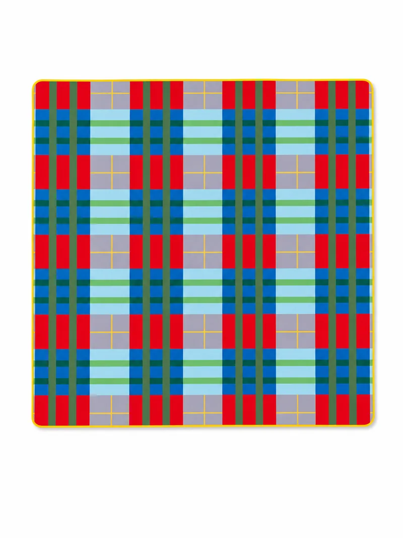 Vibrant Plaid Mat (Holiday) (Ships in August)