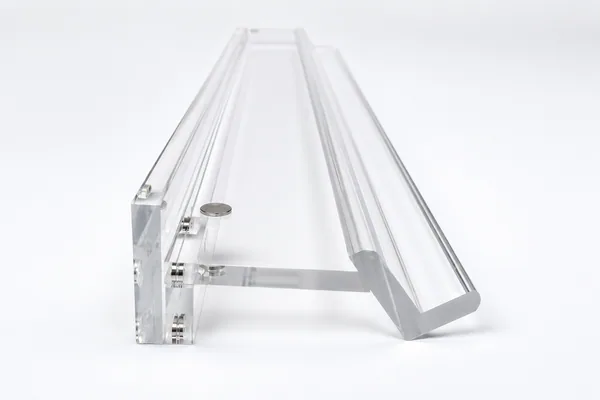 6mm 20" Clear Acrylic Racks and Pushers - Straight Edge