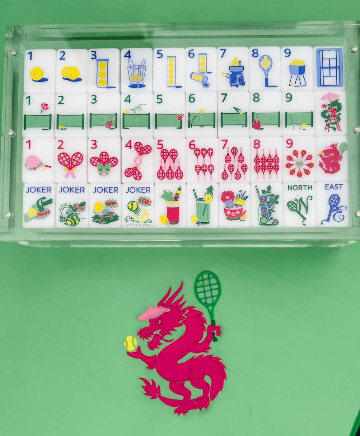 Serve it Up Mat, Tennis Tiles & Display Box Bundle - *Preorder*
