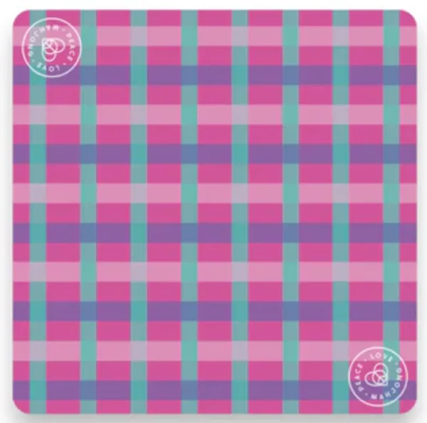 Mahjong Mat- Pink Cabana