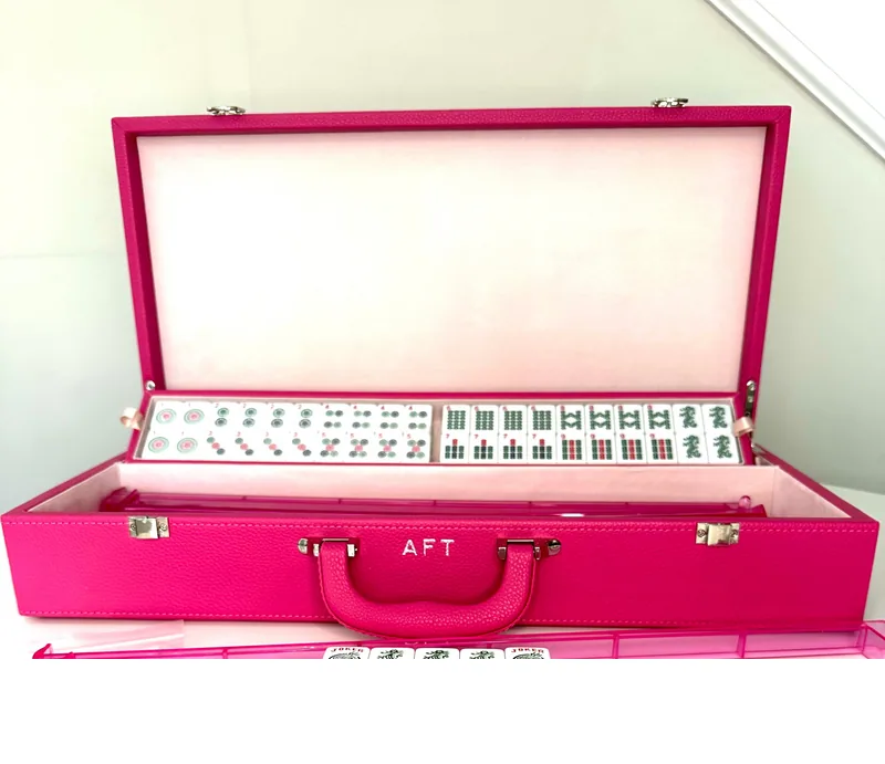 Classic Luxury Mahjong Set comes with personalized MONOGRAM