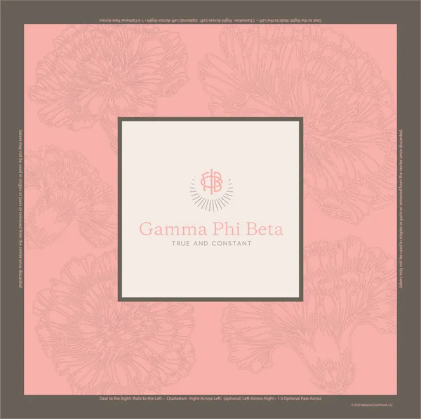 Gamma Phi Beta Mahjong Mat