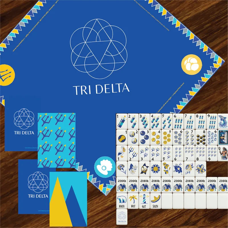 Tri Delta Mahjong Set & Bid Day Gift | Mahjong Sisterhood