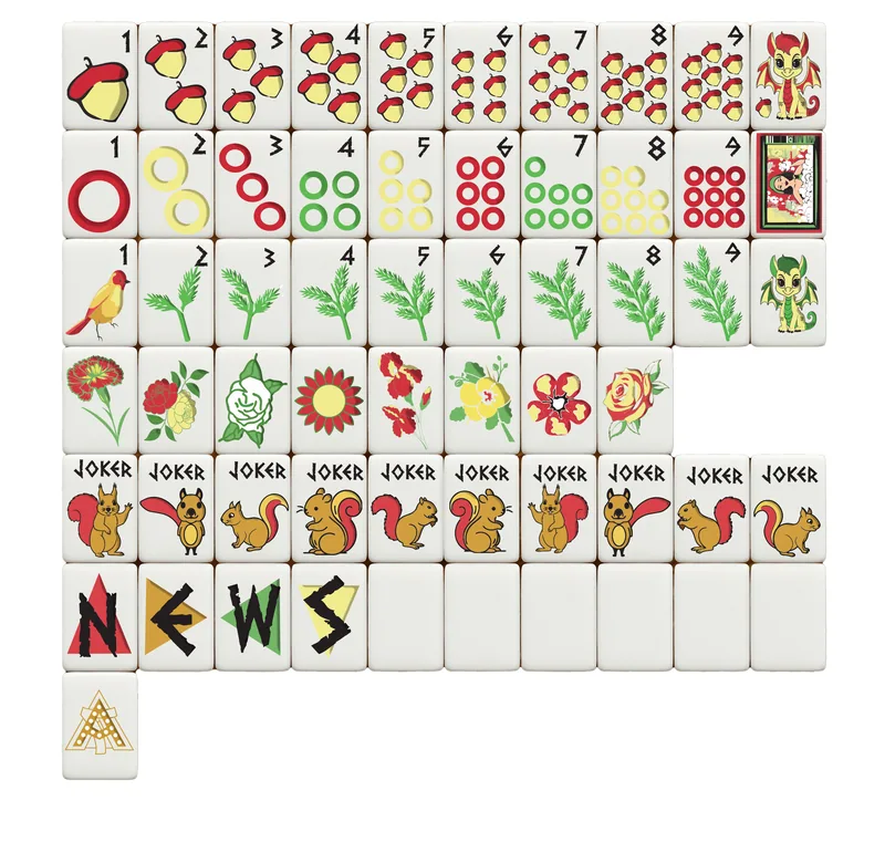 Alpha Gamma Delta Mahjong Tiles