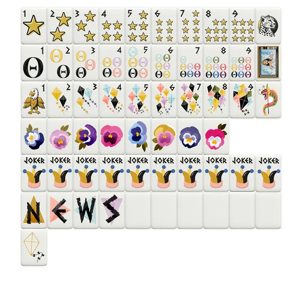 Kappa Alpha Theta Mahjong Tiles