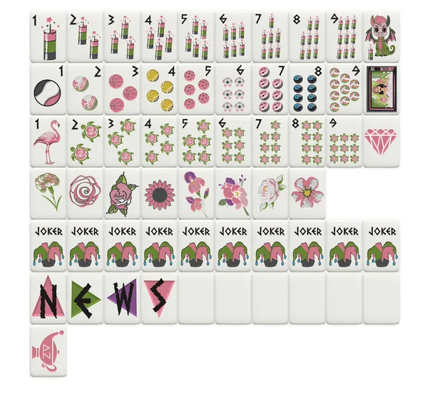 Delta Zeta Mahjong Tiles