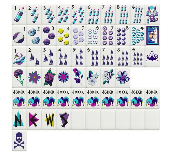 Tri Sigma Mahjong Tiles