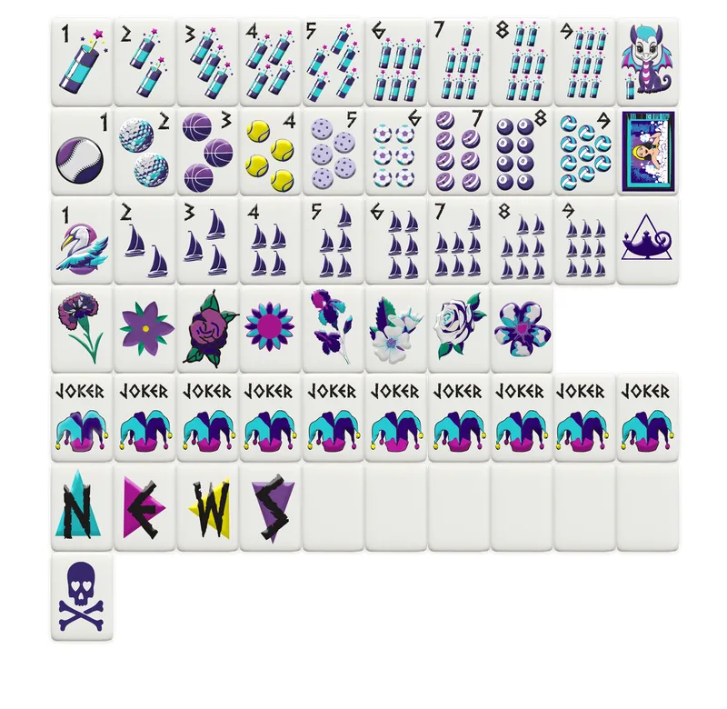 Tri Sigma Mahjong Tiles
