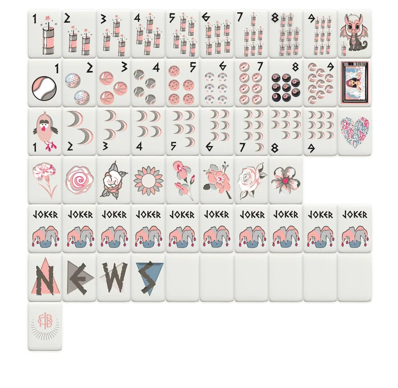 Gamma Phi Beta Mahjong Tiles