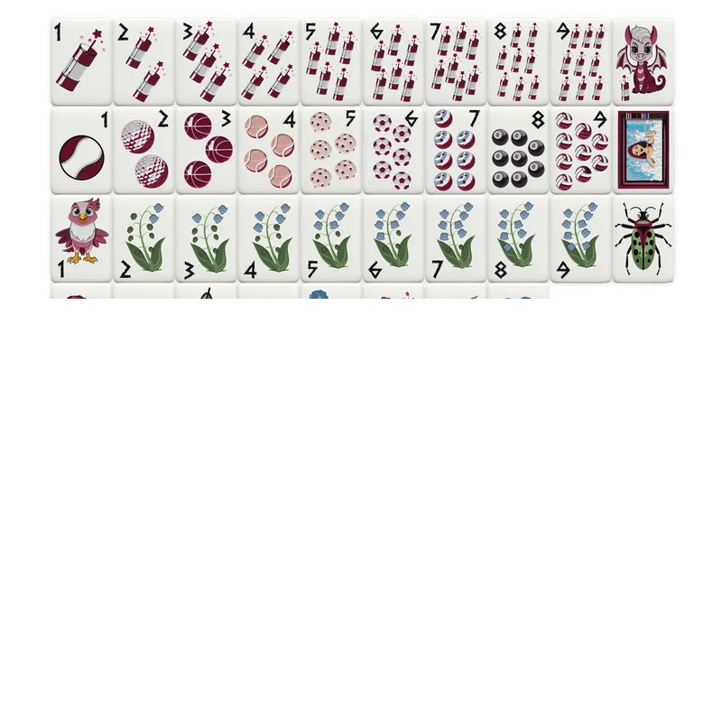 Alpha Phi Mahjong Tiles