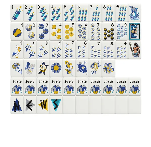 Tri Delta Mahjong Tiles